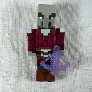 Minecraft Dungeons Raid Captain Action Figure Rare 3.5" With Sword